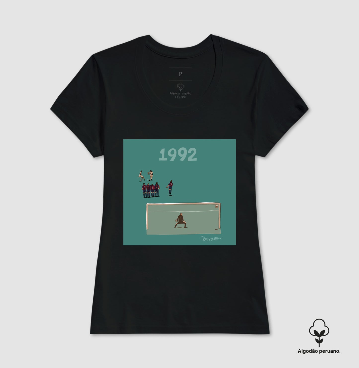 Camiseta Premium Algodão Peruano | TRAJANO - Ninho da Coruja 1992