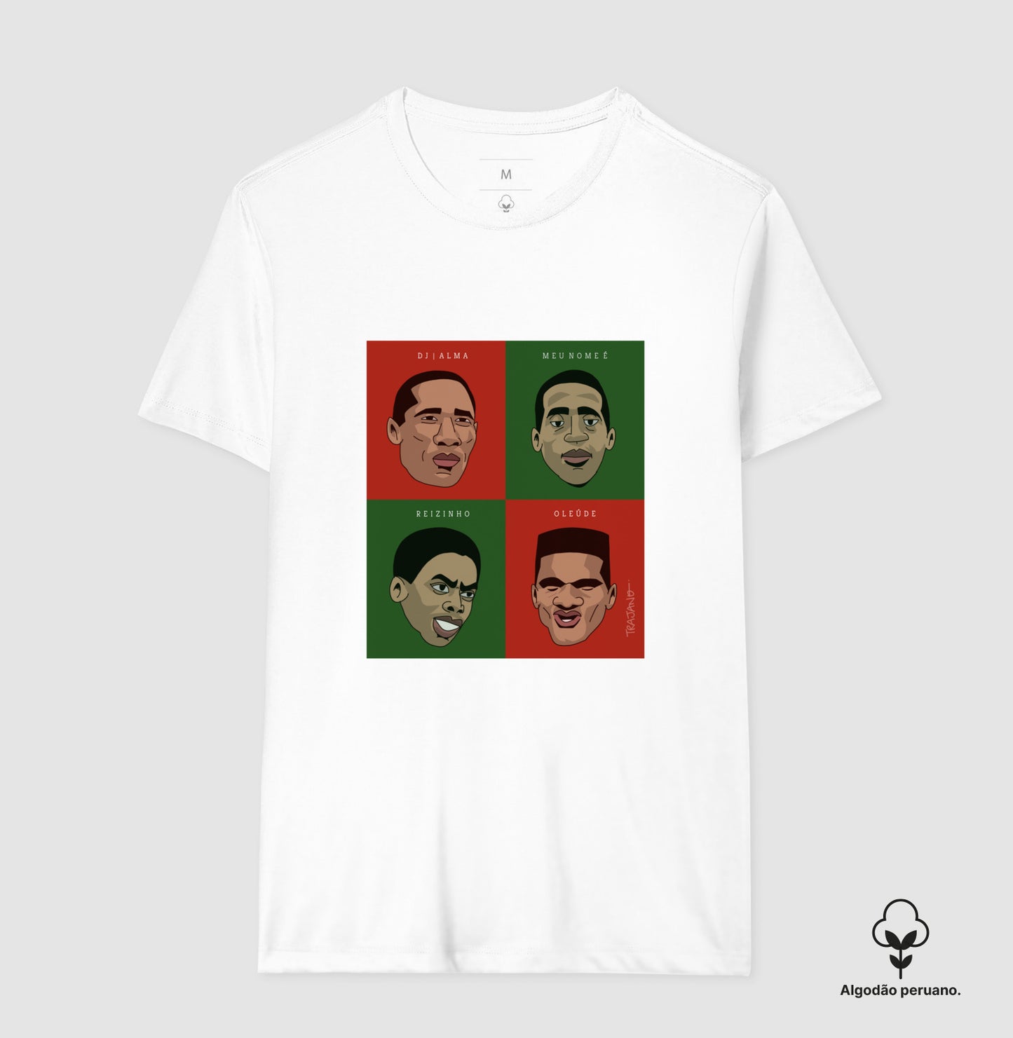Camiseta Premium Algodão Peruano | TRAJANO - 100 Anos Lusa
