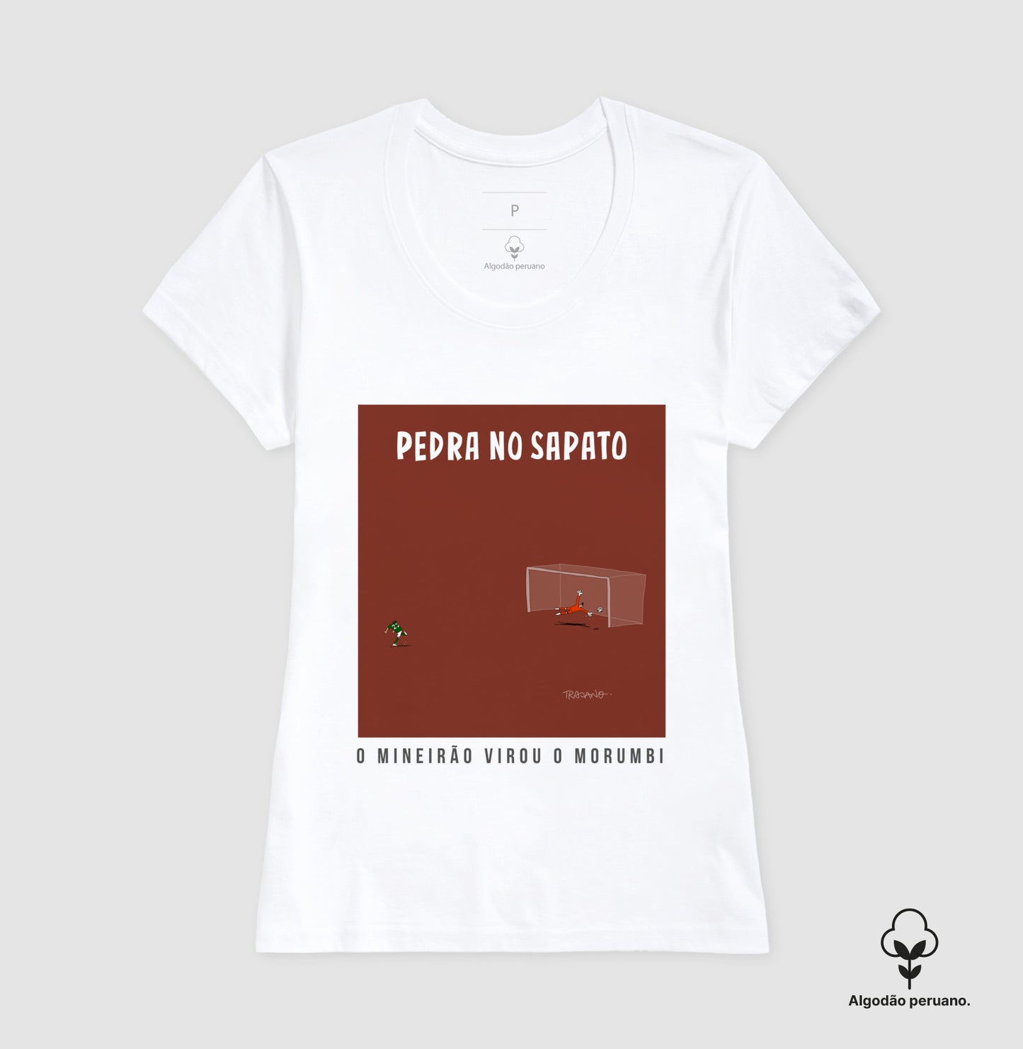 Camiseta Premium Algodão Peruano | TRAJANO - Pedra no Sapato