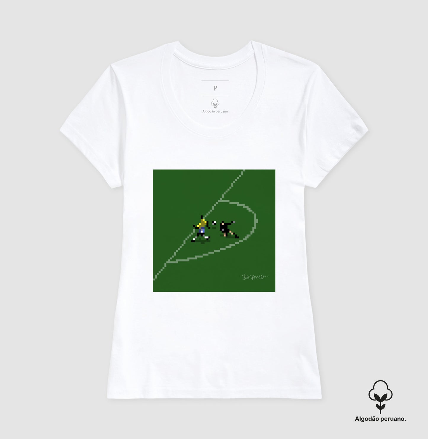 Camiseta Premium Algodão Peruano | TRAJANO - Estilo Rei o Gol Que Não Foi