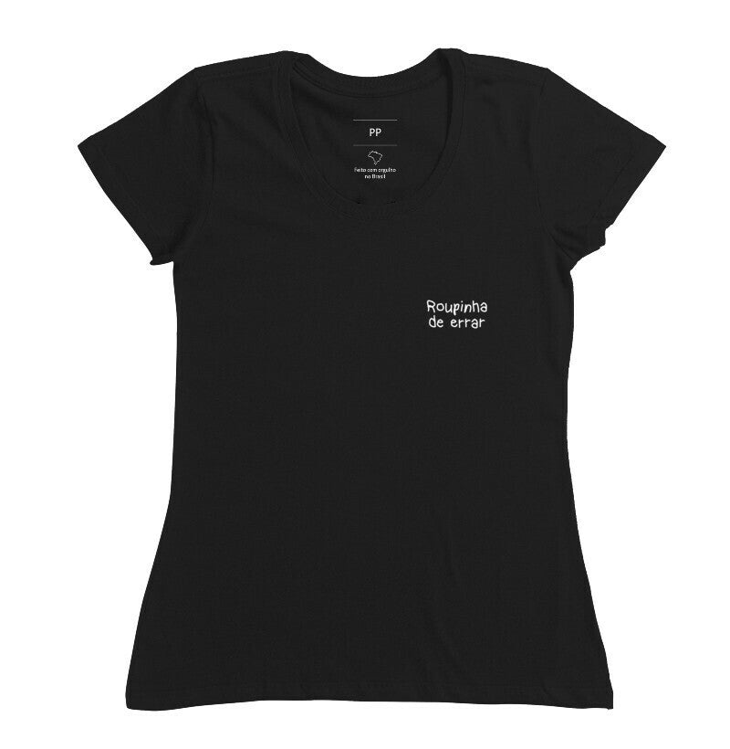 Camiseta CL Roupinha de Errar - Preta