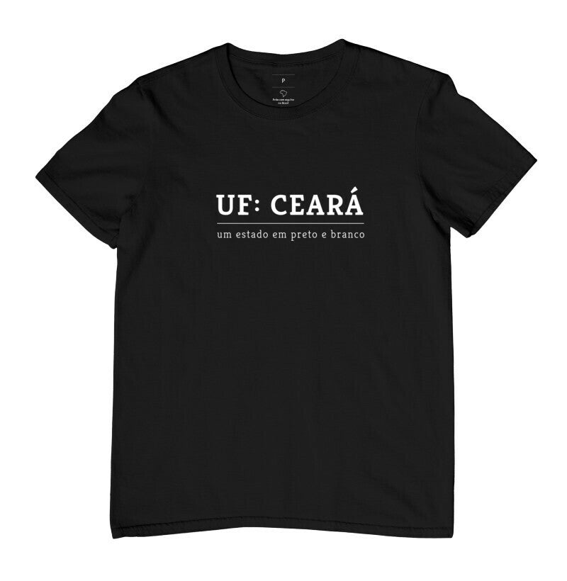 Camiseta UF Ceará - Preta (Produto Oficial - Licenciado)