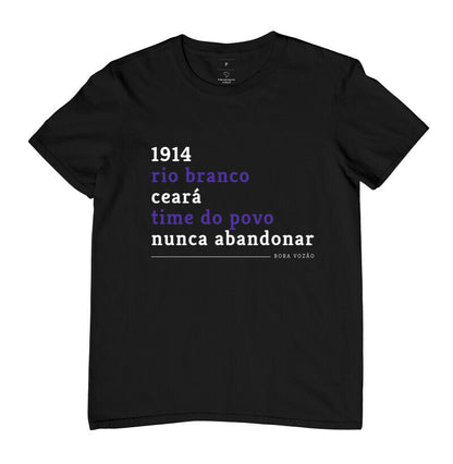 Camiseta Nunca Abandonar - Preta (Produto Oficial - Licenciado)