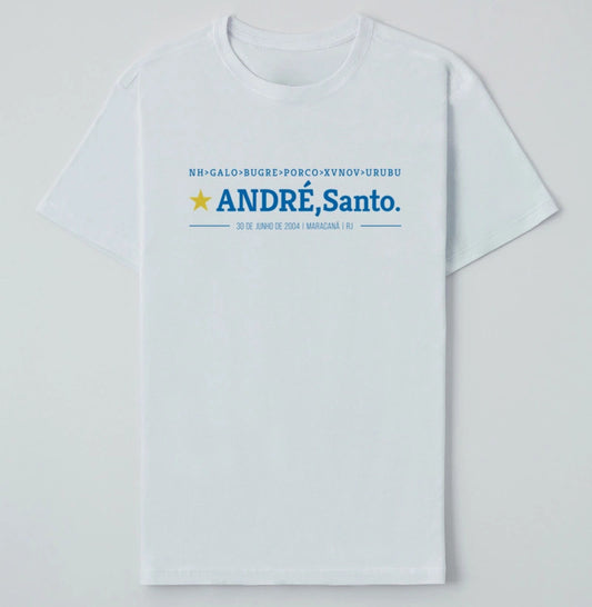 Camiseta André o Santo